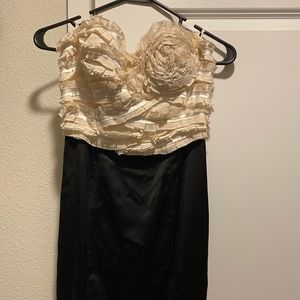 Black and White BEBE Dress